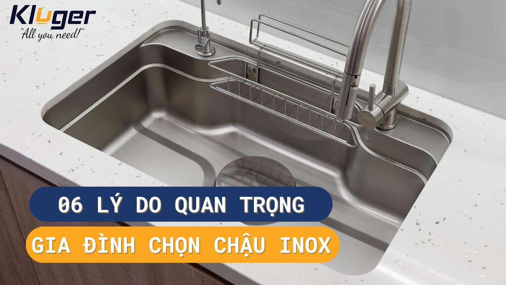 Bồn rửa chén inox - 06 lý do sao vợ chồng trẻ hiện đại không thể thiếu? - Tiết kiệm - Đẹp - Bền