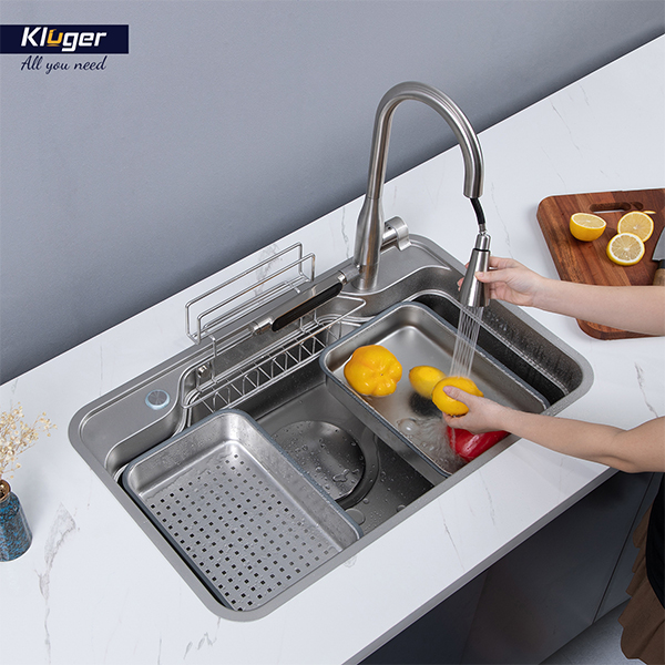 Chậu rửa bát 1 hộc Kluger KF7848FS-S78 Plus TAKA Series